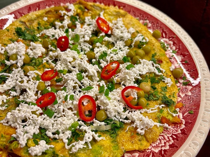 Фрітата з овочами та сиром Фета