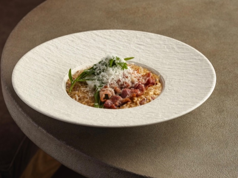 Вівсяна каша з беконом