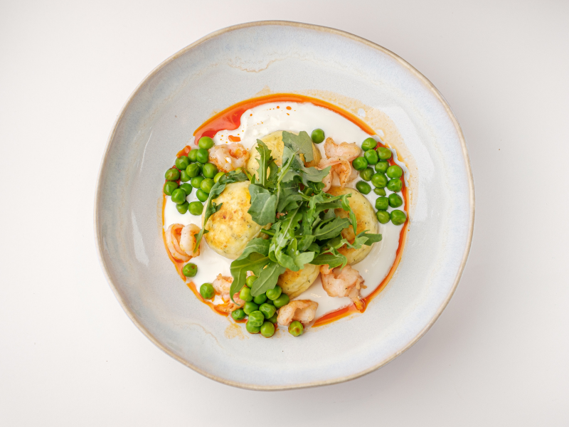 Солоні сирники з креветкою