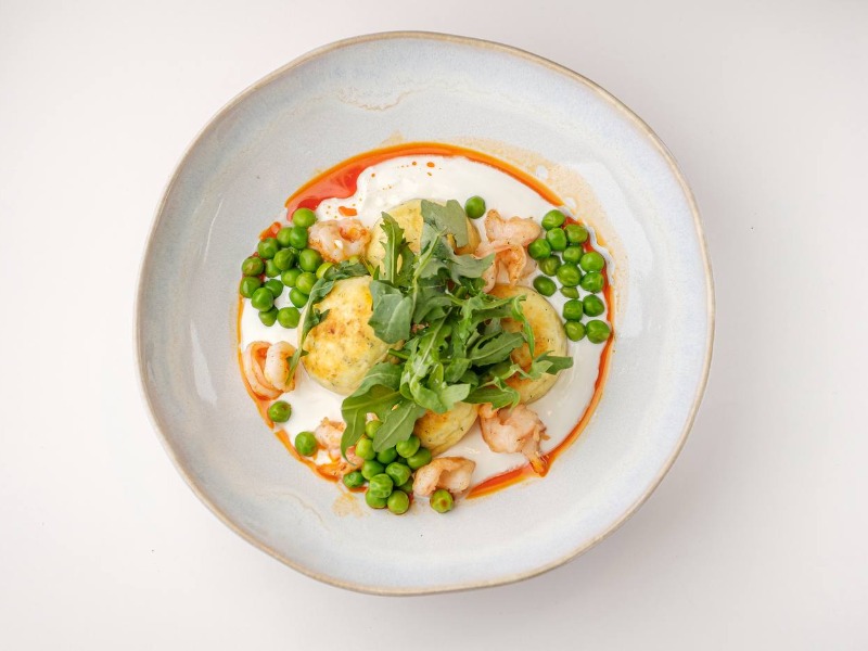 Солоні сирники з креветкою