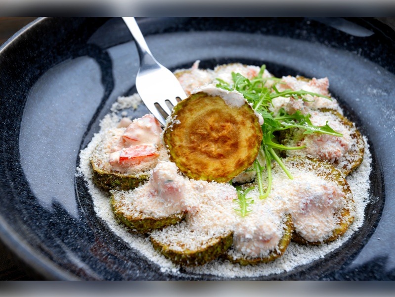 Смажені кабачки з курдом