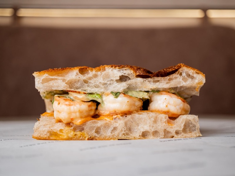 Фокача  з креветкою