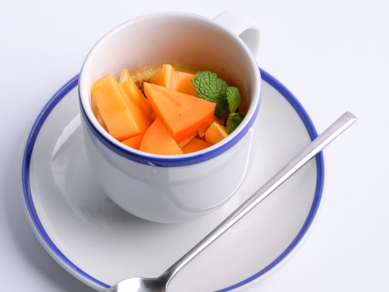 Крем-брюле з хурмою