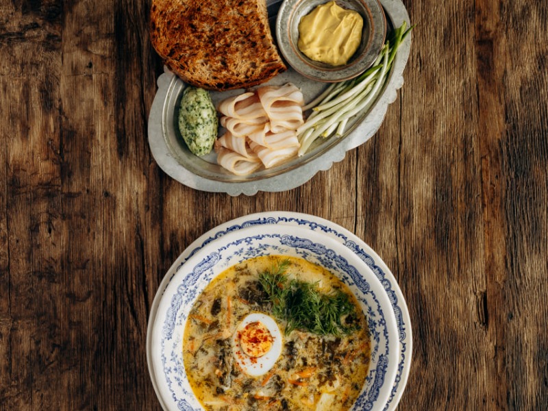 Борщ зелений з черемшею