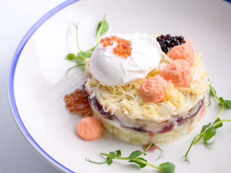 Салат Мімоза зі скумбрією