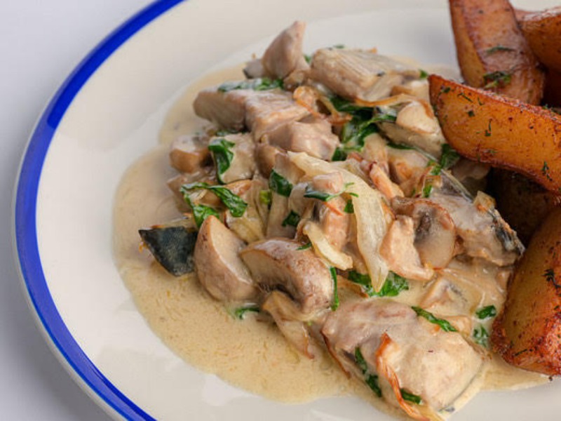 Скумбрія з  картоплею