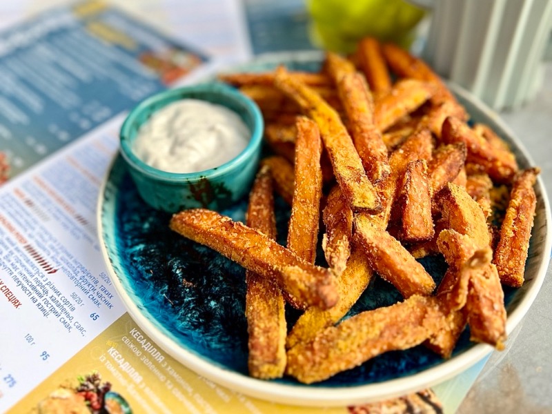 Батат фрі у сирій спеції