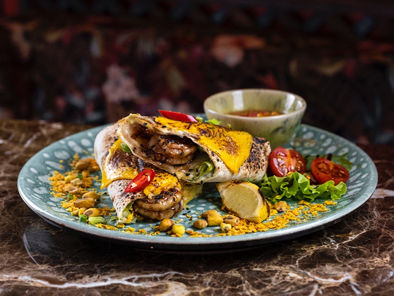 Буріто з тигровою креветкою