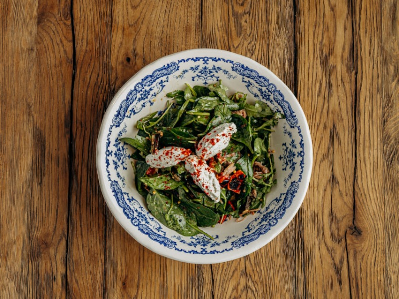 Салат з рваною качкою