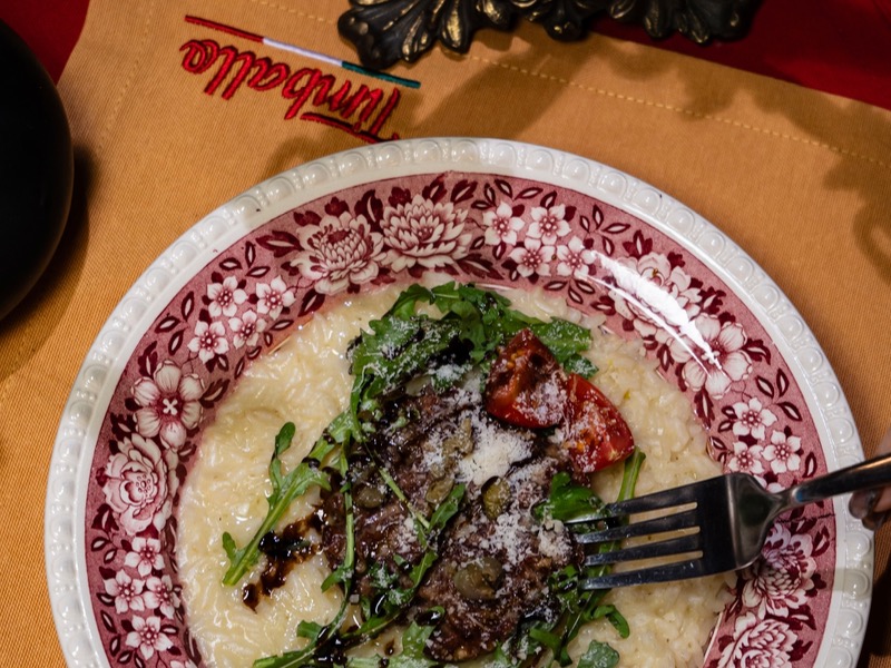 Різотто з тар-таром та пармезаном