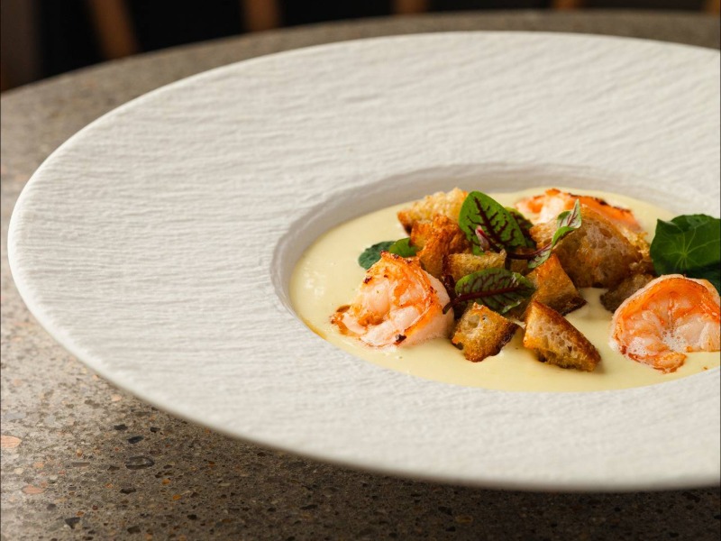 Вішісуаз з креветками